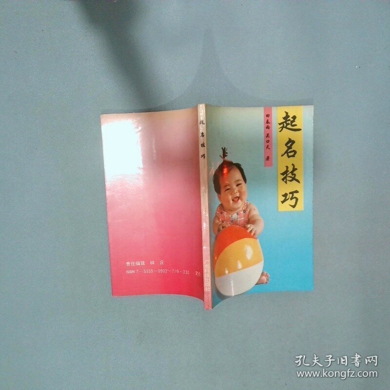 起名技巧  田春雨 广东科技出版社