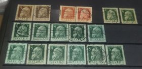 德国巴伐利亚1911年摄政王卢伊特波尔德邮票信销17枚