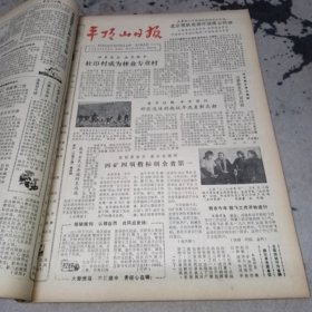 平顶山日报合订本1984年三月