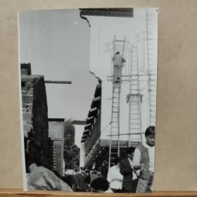 老照片 : 攀云抚绘18cmx13cm