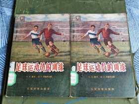 1956年，足球运动员的训练，两册合售！