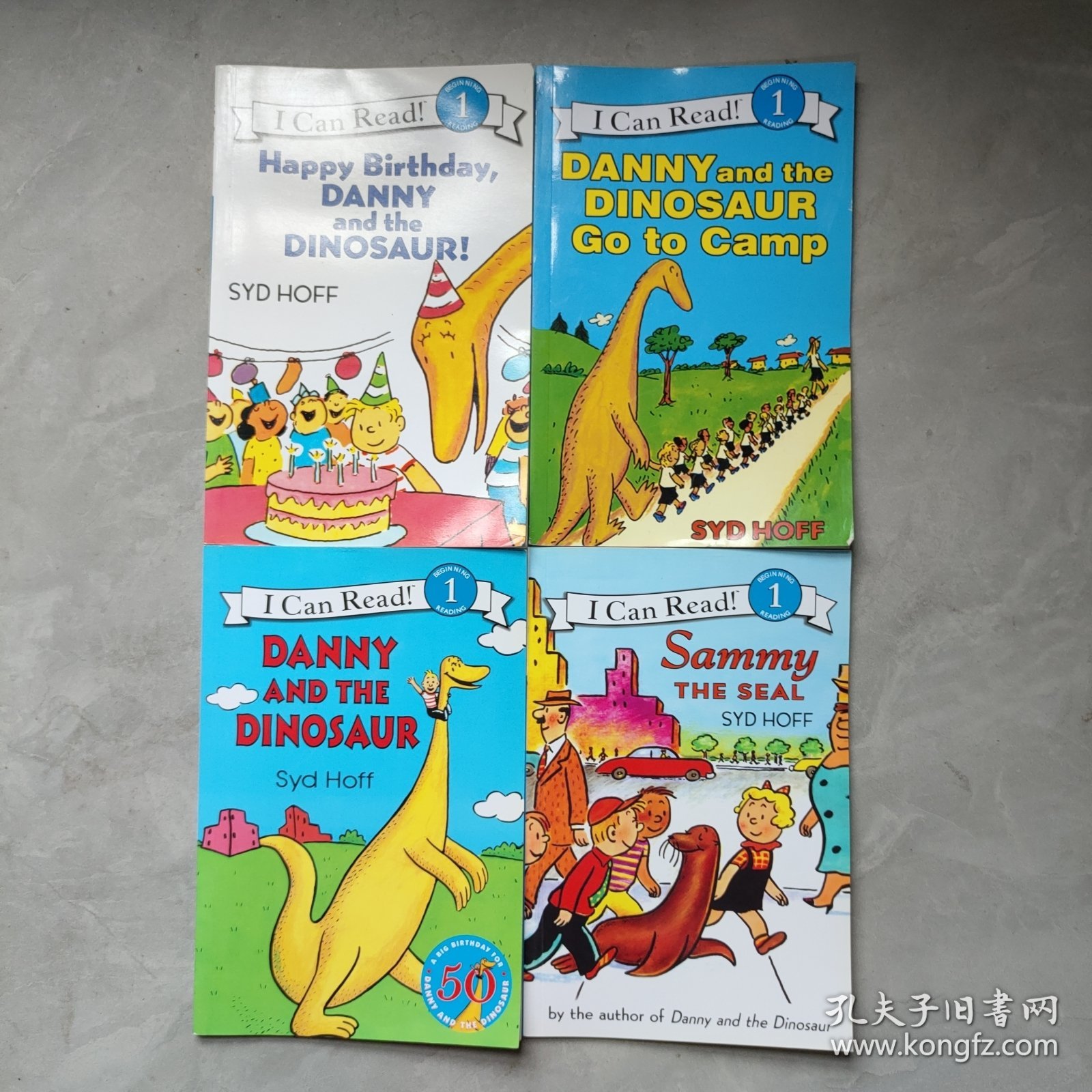(I Can Read, Level 1) Sammy the Seal海报萨米、Danny and the Dinosaur丹尼与恐龙、Danny and the Dinosaur Go to Camp丹尼和恐龙去营地、Happy Birthday, Danny and the Dinosaur生日快乐，丹尼和恐龙【4本合售】