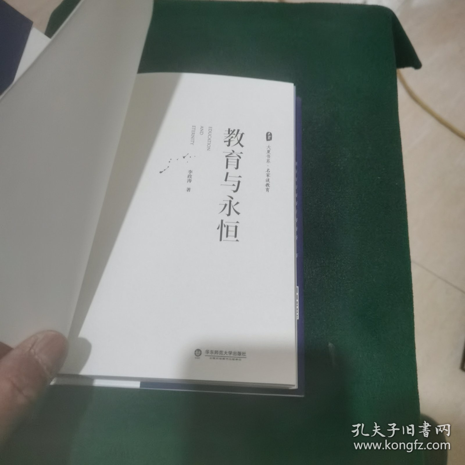 大夏书系·教育与永恒（李政涛致敬周国平之作，周国平作序推荐，名家谈教育）