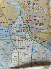 江苏省丹阳市区旅游交通地图景点介绍线路规划