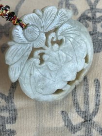 【清】明清古玉 老和田玉 耄耋之年 蝴蝶 蝶恋花 玉牌