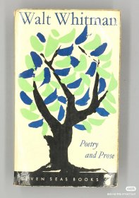 1963年版《惠特曼诗歌散文集：诗歌各版本·书信·文学批评·书评·报道等》Walt Whitman Poetry and Prose（美国诗歌）英文原版书