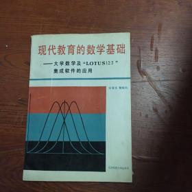 现代教育的数学基础:大学数学及“LOTUS 123”集成软件的应用