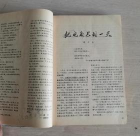 人民文学 1976年第1-9期 自制精装合订两册
