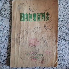 国内包裹资例表（2本一本1964年另一本1971年）