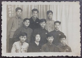 老照片，1963年，同学合影（融来榕聚）