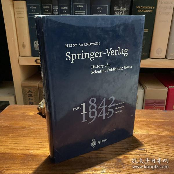 1996 英文 8开铜版纸印刷 Springer Verlag 斯普林格出版社科学出版史 1842-1945