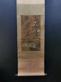 N晋，顾恺之，精品绢本人物63x34