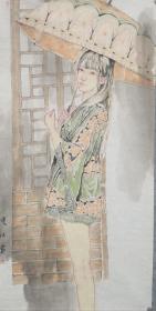 中国美协会员夏道法人物《夏 之二》