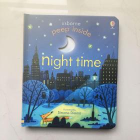 Usborne peep inside night Time【精装   翻翻书