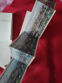 明信片：南宋杭城风情图（折叠式共计10张组成一副精美画卷）