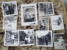 黑白原版照片18张，一个家庭的