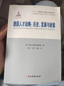 人才强国研究出版工程·国外人才发展丛书 德国人才战略：历史、发展与政策