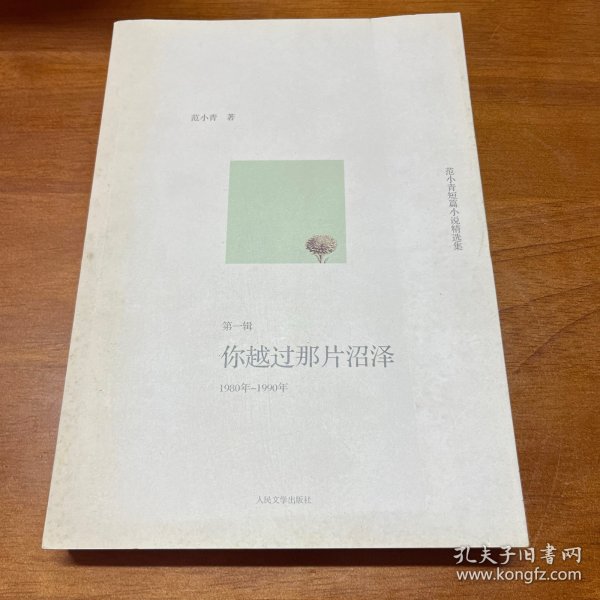 你越过那片沼泽：范小青短篇小说精选集第一辑：1980年～1990年