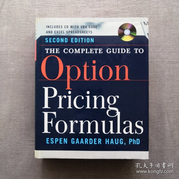 The Complete Guide to Option Pricing Formulas 2nd Edition 期权定价公式完全指南 第二版 埃斯彭·戈德尔·豪格 英文原版