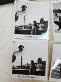 八十年代青岛海滨，海产馆摄影留念4张合售