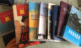 旅游地图册汇集（美国、英国、台湾、湖南等，九种合售）