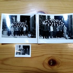 上世纪八十年代·合影·黑白老照片三张·详见书影·最大尺寸：90x74mm·CDZPDP·05·10