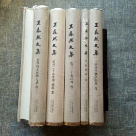 王森然文集（精装全五卷6册） 1.中学国文教学概要卷  2.文学新论卷 3.近代二十家评传卷 4.近代二十家评传续编卷 5.世界妇女运动大系卷（上下）