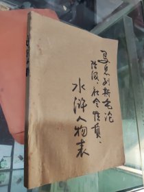 毛主席论社会主义时期的阶级和阶级斗争 毛主席论无产阶级专政 毛主席关于无产阶级的重要指示 马克思恩格斯列宁关于培养和造就无产阶级革命事业接班人的部分论述，学一点政治经济学 毛主席关于培养和造就无产阶级革命事业接班人的部分论述，水浒中梁山泊人物表 青岛四方机车厂合订本16开