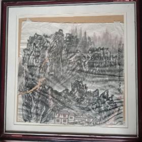 中国美协会员郑铁兵斗方国画作品2