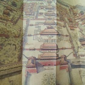 紫禁城全景手绘图.
