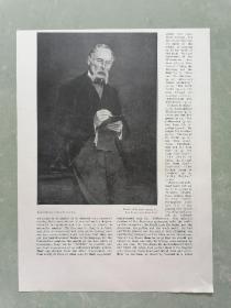 100年前 欧美 杂志 期刊 老版画 插图 散页 J