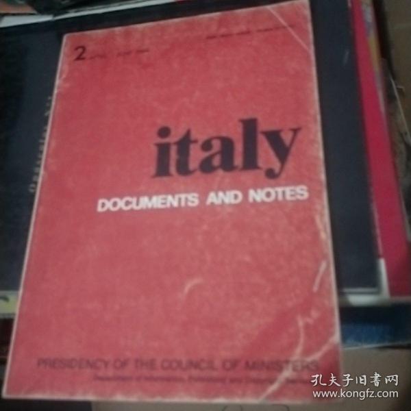 ITALY -- DOCUMENTS  AND  NOTES   1985.2