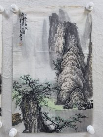 马骏，刘晓东，赵昕东，郭林，统一上款的 四幅作品，诚信放漏，欢迎高手朋友们捡漏 统一上款的四幅作品，欢迎高手朋友们捡漏，诚信交友....（马骏 山水，尺寸约68x43，刘晓东 荷花，尺寸约66x43，赵昕东 竹子，尺寸约136×34，郭林 书法，尺寸约66x40）