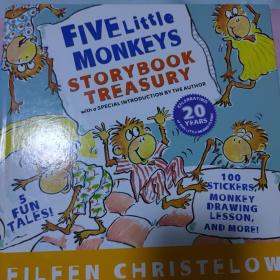 Five Little Monkeys Storybook Treasury  五只小猴子 英文原版