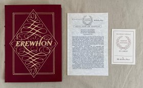 Erewhon（塞缪尔·巴特勒《埃瑞璜》，Rockwell Kent插图，Aldous Huxley导读， 真皮精装限印本，带Notes折页，Easton书局出品）著名版画家肯特插图本