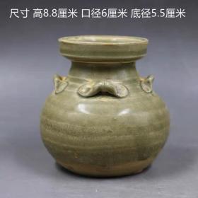 汉代越窑青瓷小罐老货收藏瓷摆件古董古玩收藏，