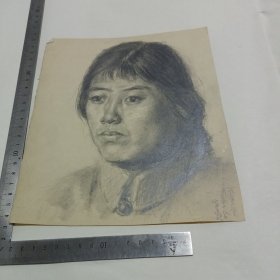 1975年素描女青年