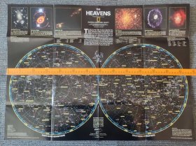 National Geographic国家地理杂志地图系列之1995年12月 The Heavens 星空图