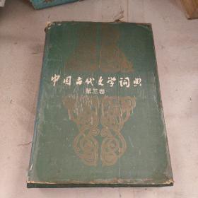中國(guó)古代文學(xué)詞典.第三卷