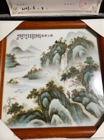 景德镇名家珠山八友传承人汪兆炳手绘瓷板画瓷器收藏