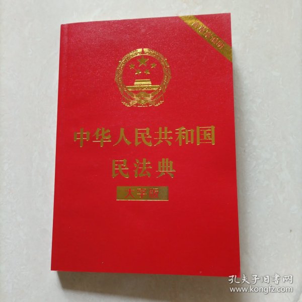 中华人民共和国民法典（大字版32开大字条旨红皮烫金）2020年6月新版