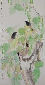 山东艺术学院教授王法进人物作品《云山秋色》