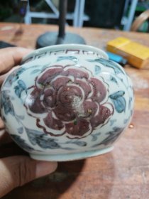 青花罐青花水盂！完整无缺按图发货！拍前慎重考虑！按图发货！细看图吧按图发货