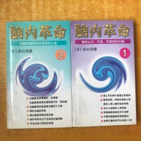 脑内革命 1、2、两本合售【书本近全品 注.第一册第64面印刷的有点不清晰.其他的没问题】