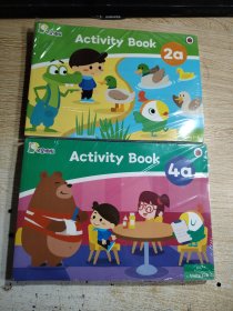 叽里呱啦activity book 2a、4a 2套4本合售