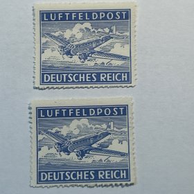 德国第三帝国邮票，1943，空军军邮，全新，一枚价。