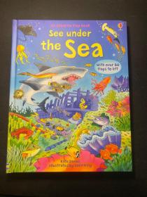 原版英文See Under the Sea 看海底翻翻书 尤斯伯恩立体书海洋早教科普读物科学知识英语绘本图画书课外读物3-8岁
