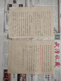六、七十年代儿子为父亲向武昌县革命委员会的检举揭发控告信一封（8张）