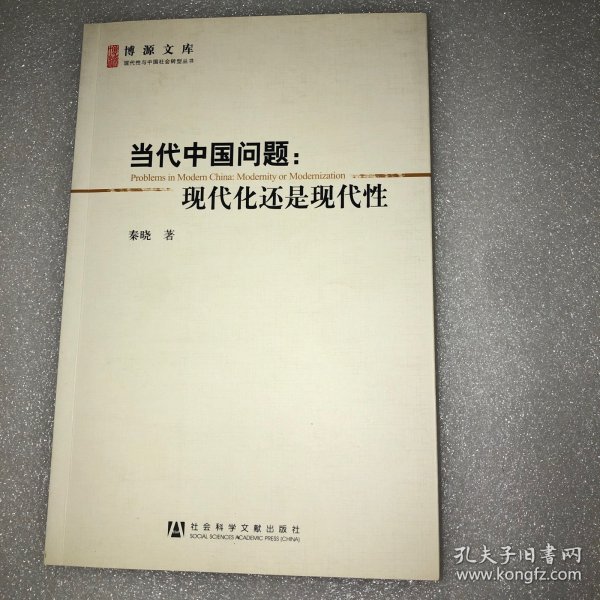 当代中国问题：现代化还是现代性