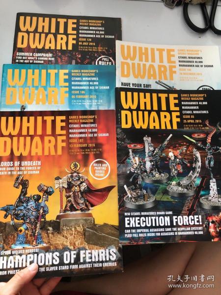 WHITE  DWARF  5本合售见图